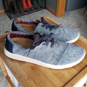 TOMS Blue Canvas Women's Sz 9 Shoes